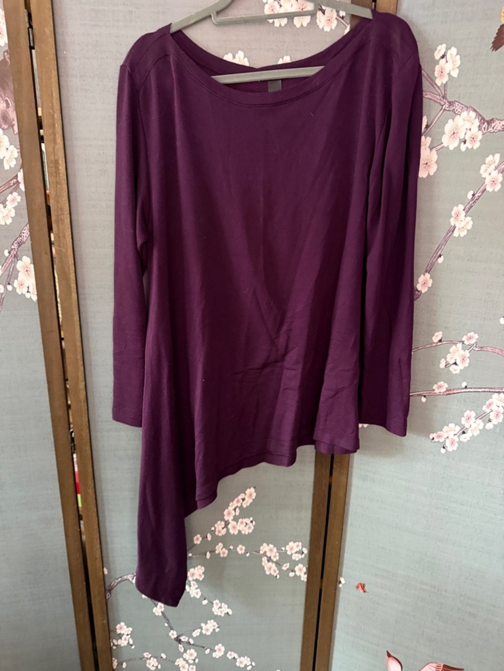 Agnes & Dora XL Knit Top in Plum